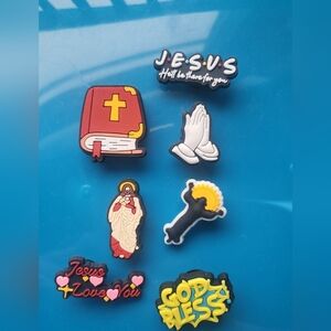 Seven Various "Off Brand" Crocs Charms